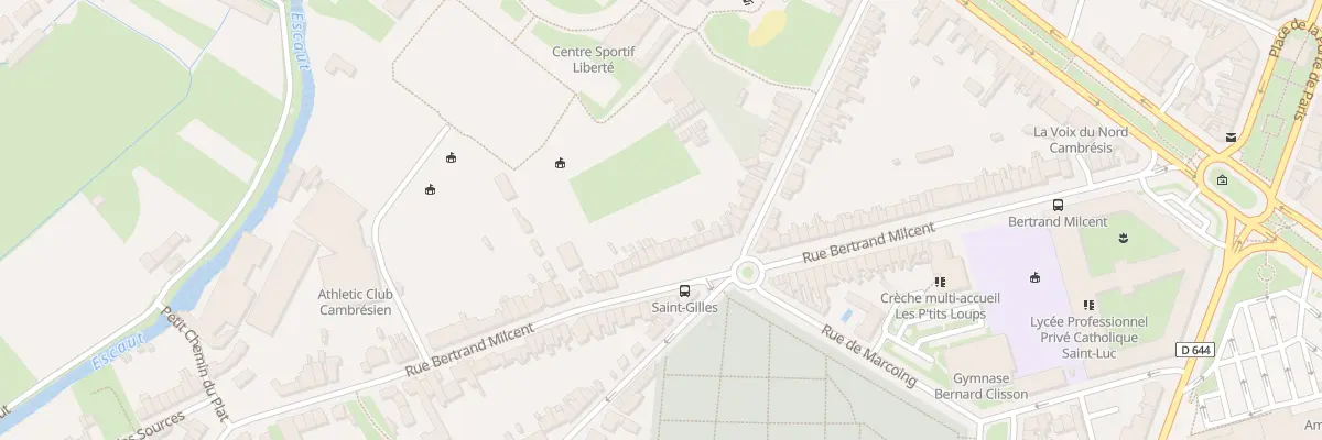 Plan du 338 Rue Bertrand Milcent à Cambrai