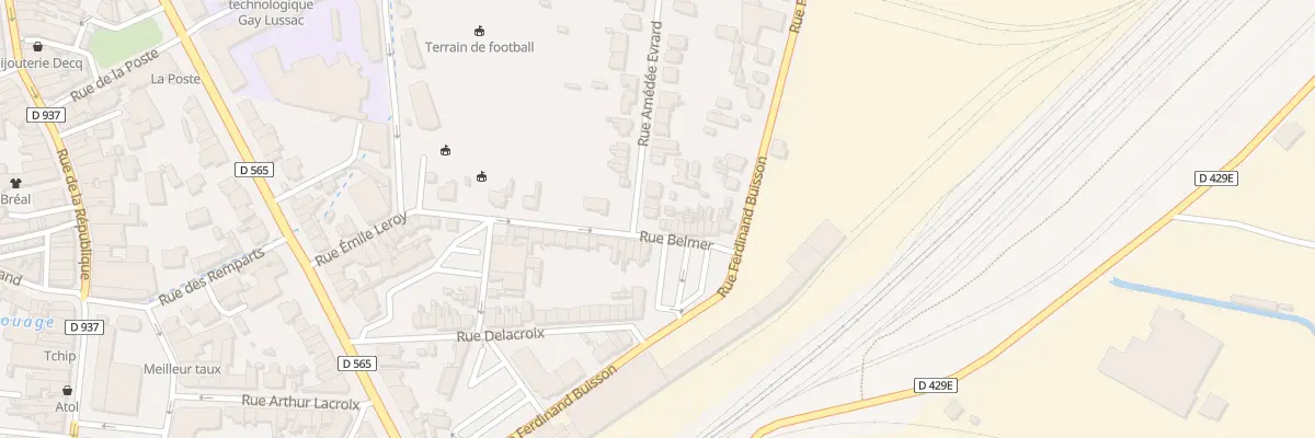Plan du 69 Rue Amédée Evrard à Chauny