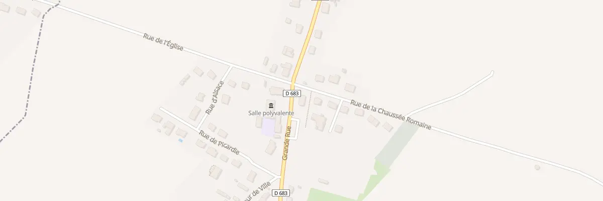 Plan du 1 Gr Grande Rue à Francilly-Selency