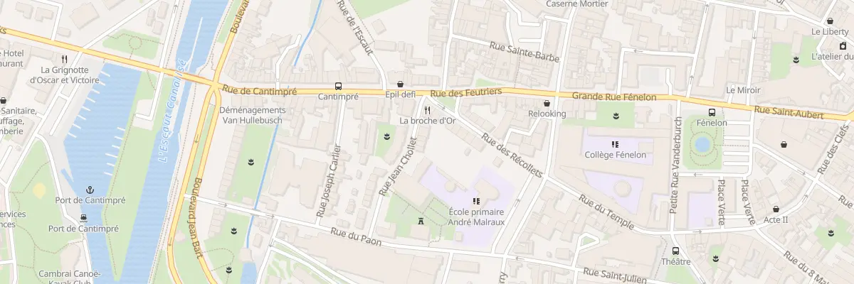 Plan du 5 Rue Jean Chollet à Cambrai