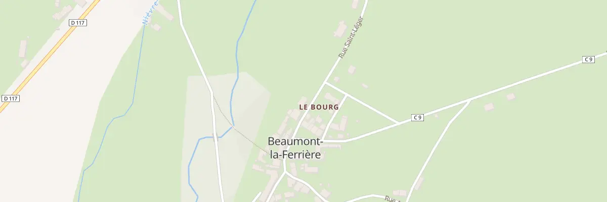 Plan du 93 Pres de Beaumont à Beaumont-la-Ferrière