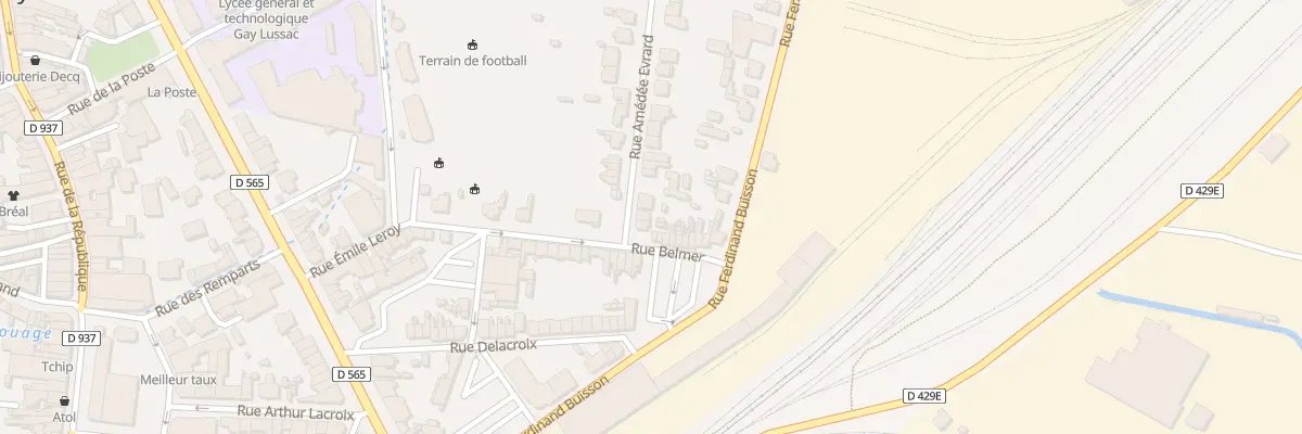 Plan du 67 Rue Amédée Evrard à Chauny