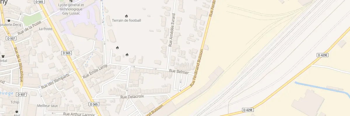Plan du 65 Rue Amédée Evrard à Chauny
