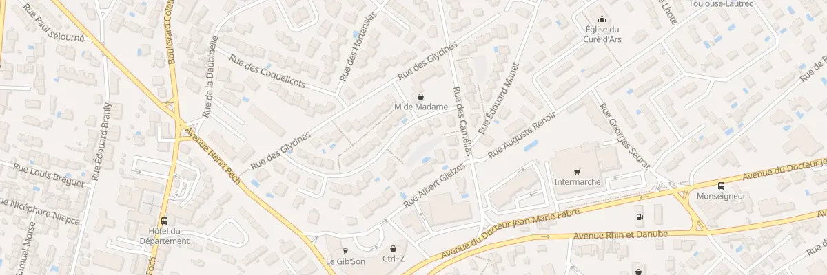 Plan du 7 Rue des Violettes à Béziers