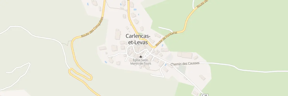 Plan du 5005 Le Village à Carlencas-et-Levas