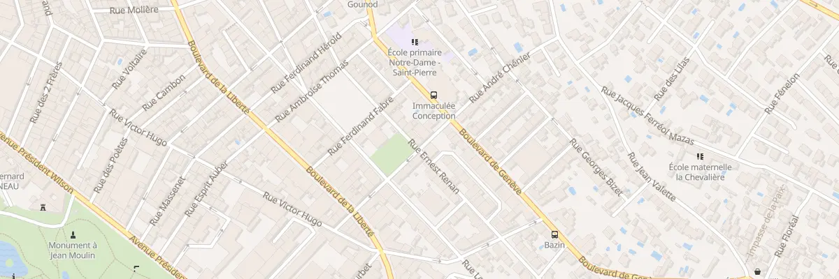 Plan du 33 Rue Ernest Renan à Béziers
