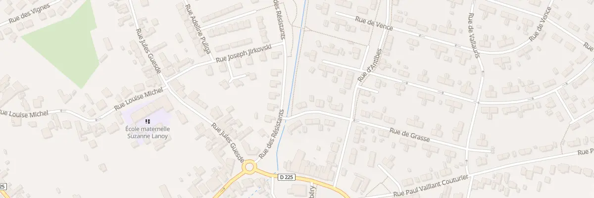 Plan du 1 Rue de Grasse à Pecquencourt
