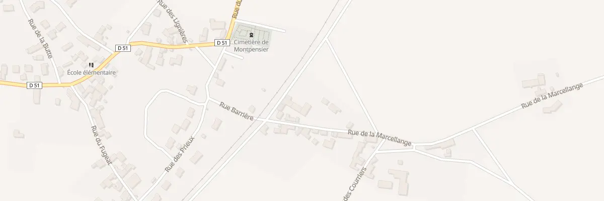 Plan du 2 Rue de la Marcellange à Montpensier