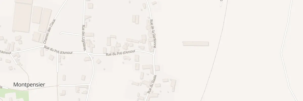 Plan du 1 Rue du Pré d’Amour à Montpensier