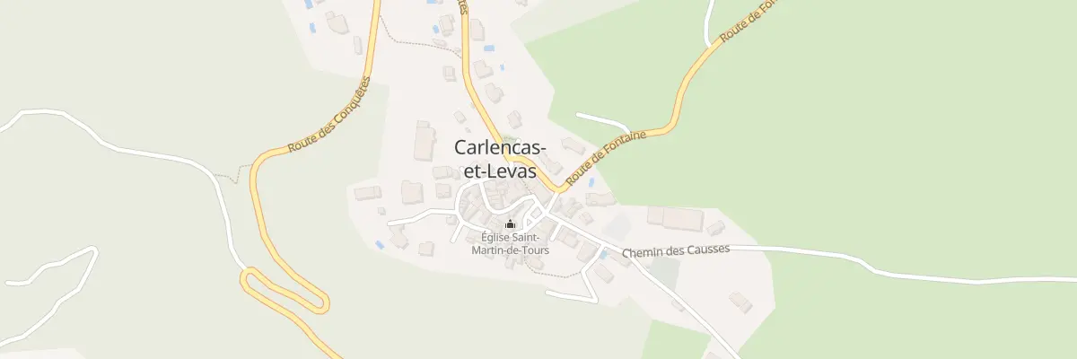 Plan du 2 Rue des Quatre Vents à Carlencas-et-Levas