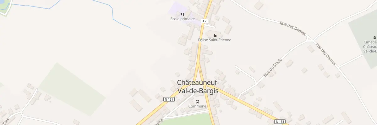 Plan du 3 Gr Grande Rue à Châteauneuf-Val-de-Bargis