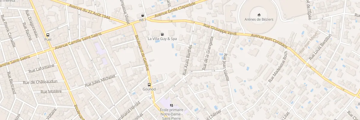 Plan du 12B Rue Azaïs Barthès à Béziers