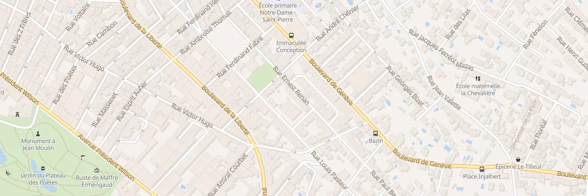 Plan du 30 Rue Ernest Renan à Béziers
