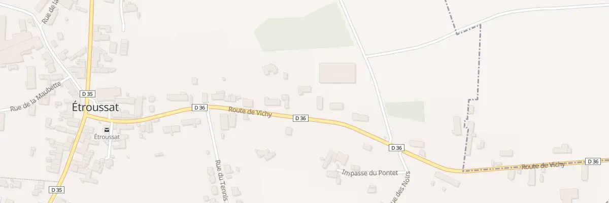 Plan du 29 Rte de Vichy à Étroussat