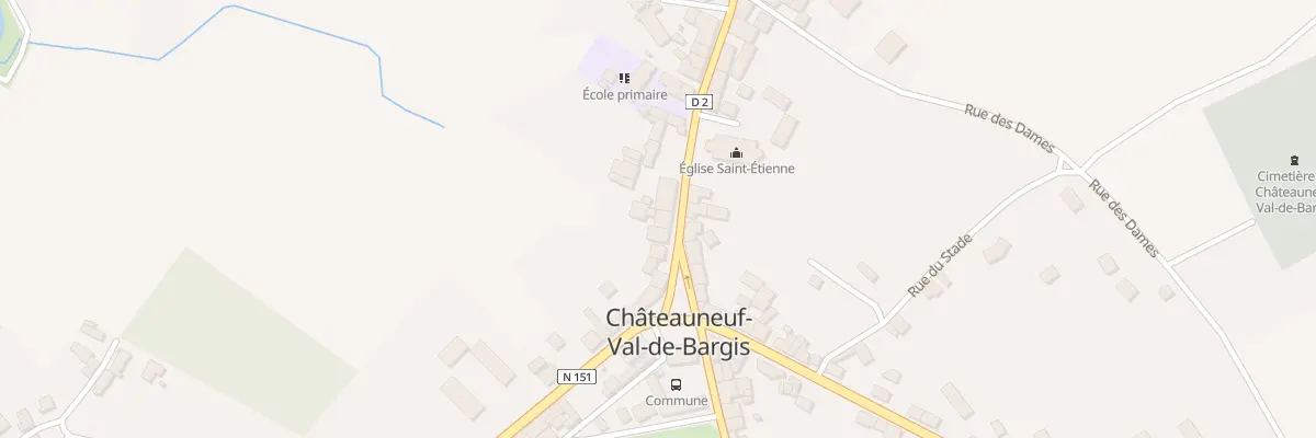 Plan du 9 Gr Grande Rue à Châteauneuf-Val-de-Bargis