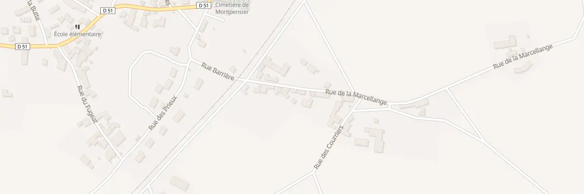 Plan du 5 Rue de la Marcellange à Montpensier