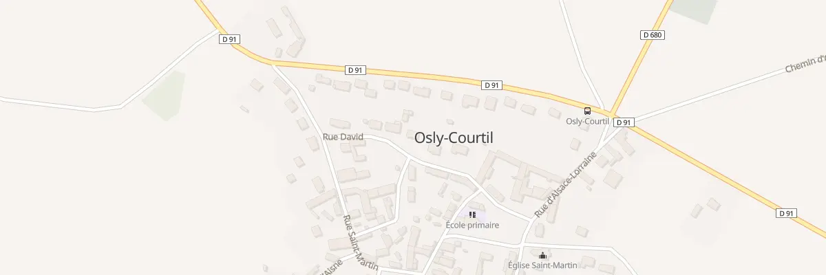 Plan du 8 Rue David à Osly-Courtil