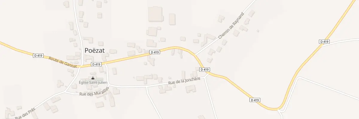 Plan du 18 Rue de la Nojerie à Poëzat