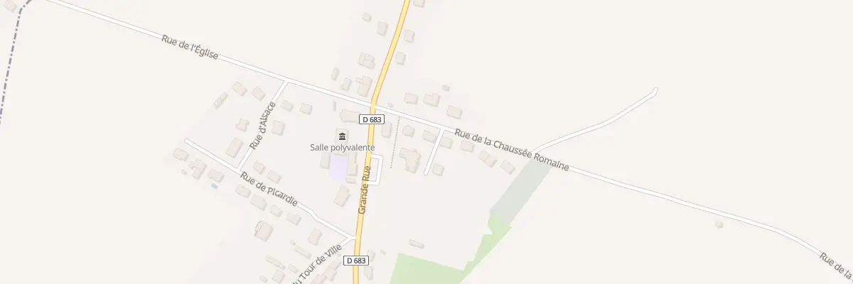 Plan du 4 Rue de la Chaussée Romaine à Francilly-Selency