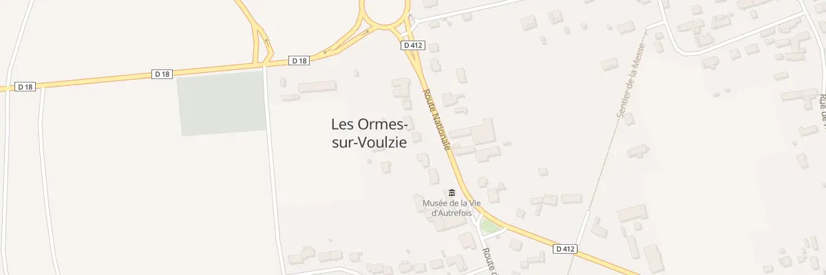 Plan du 8 Rte Nationale aux Ormes-sur-Voulzie