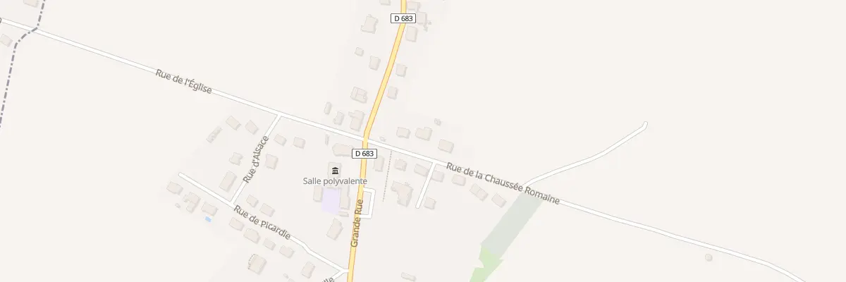 Plan du 1 Rue de la Chaussée Romaine à Francilly-Selency