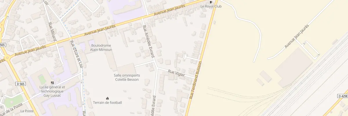 Plan du 5 Rue Vigier à Chauny