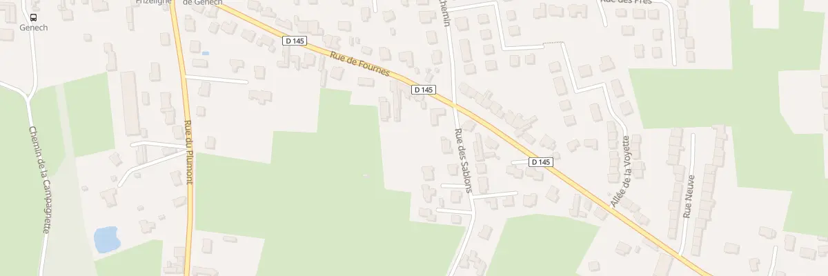 Plan du 274 Rue de Fournes à Genech