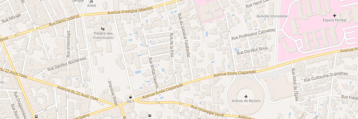 Plan du 10B Rue de la Paix à Béziers