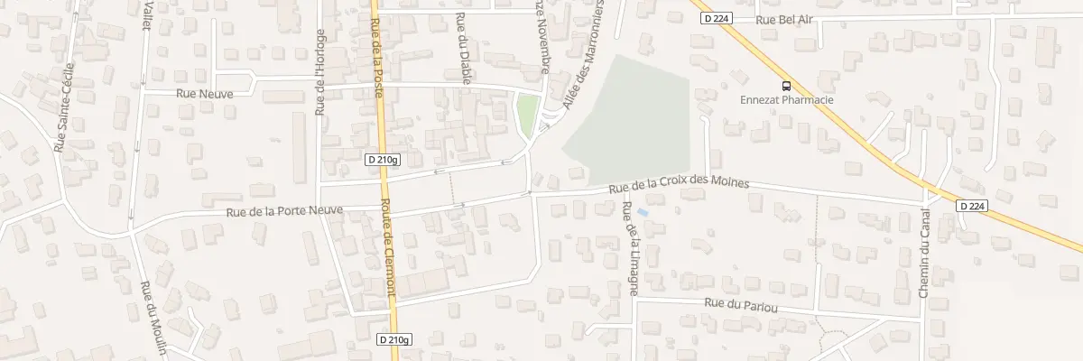Plan du 1 Rue de la Croix des Moines à Ennezat