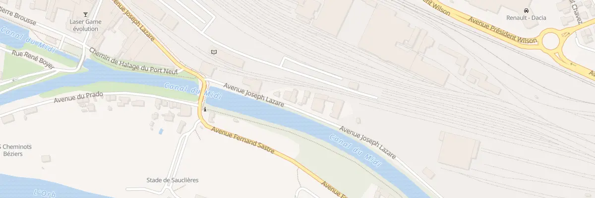 Plan du 19 Av Joseph Lazare à Béziers