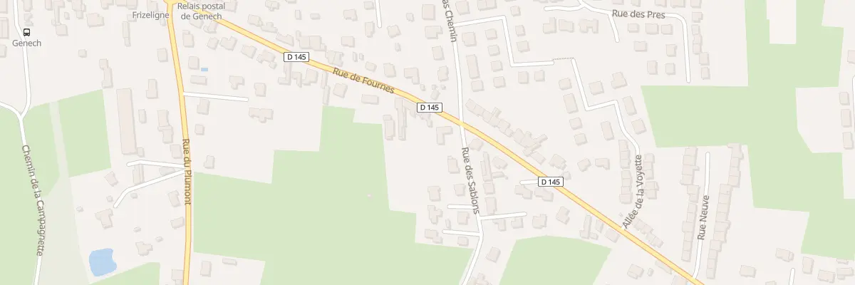 Plan du 286 Rue de Fournes à Genech