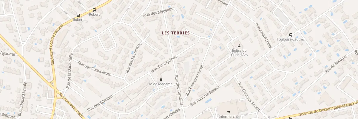 Plan du 30 Rue des Glycines à Béziers