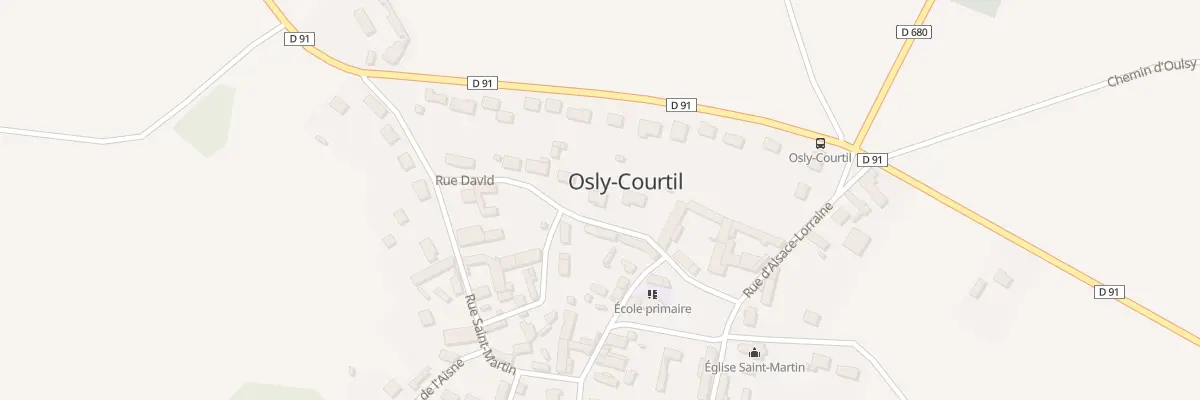 Plan du 6 Rue David à Osly-Courtil