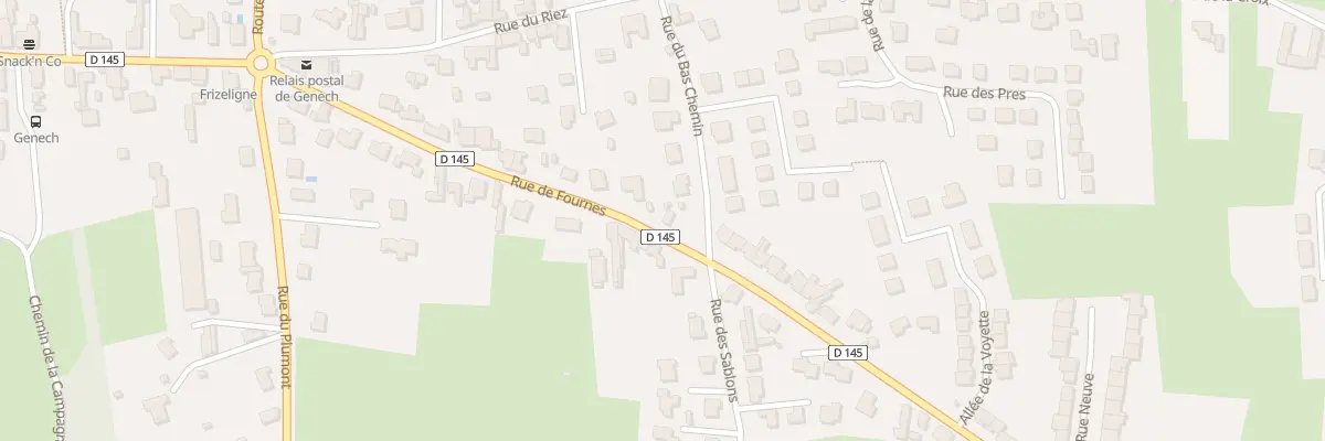 Plan du 285 Rue de Fournes à Genech