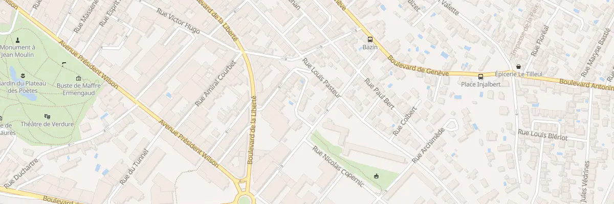 Plan du 3 Rue Philippe Lebon à Béziers