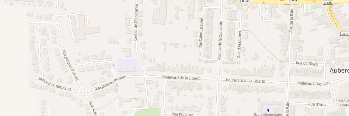 Plan du 58A Bd de la Liberte à Auberchicourt