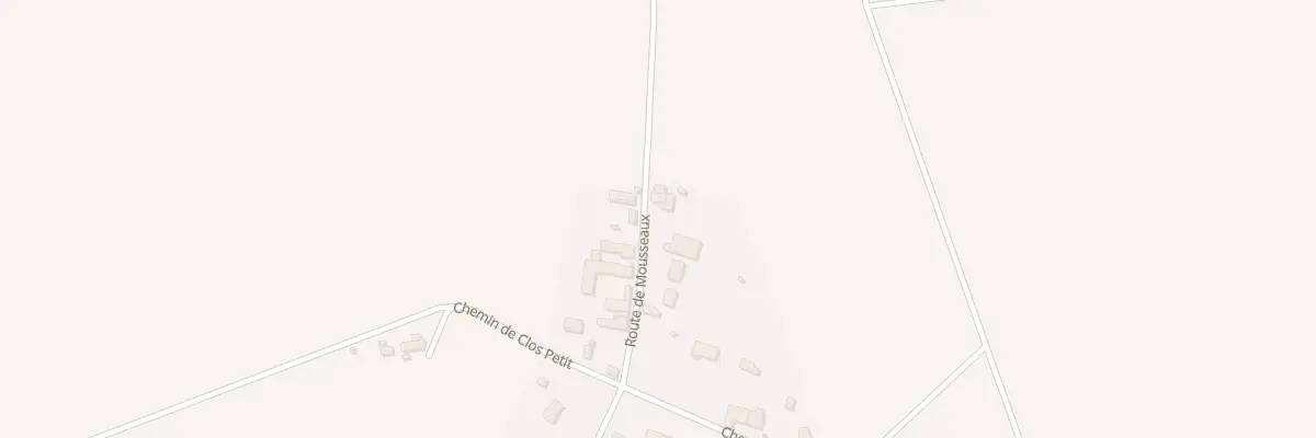 Plan du 134 Rte de Mousseaux à Mousseaux-lès-Bray