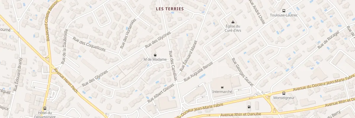 Plan du 4 Rue des Camélias à Béziers