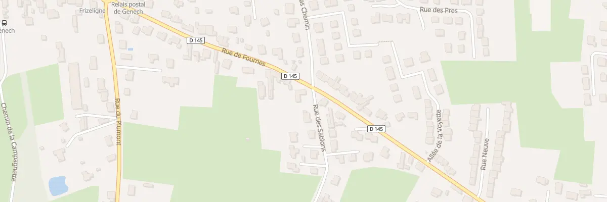 Plan du 302 Rue de Fournes à Genech