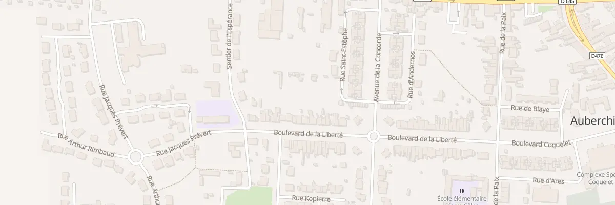 Plan du 54 Bd de la Liberte à Auberchicourt