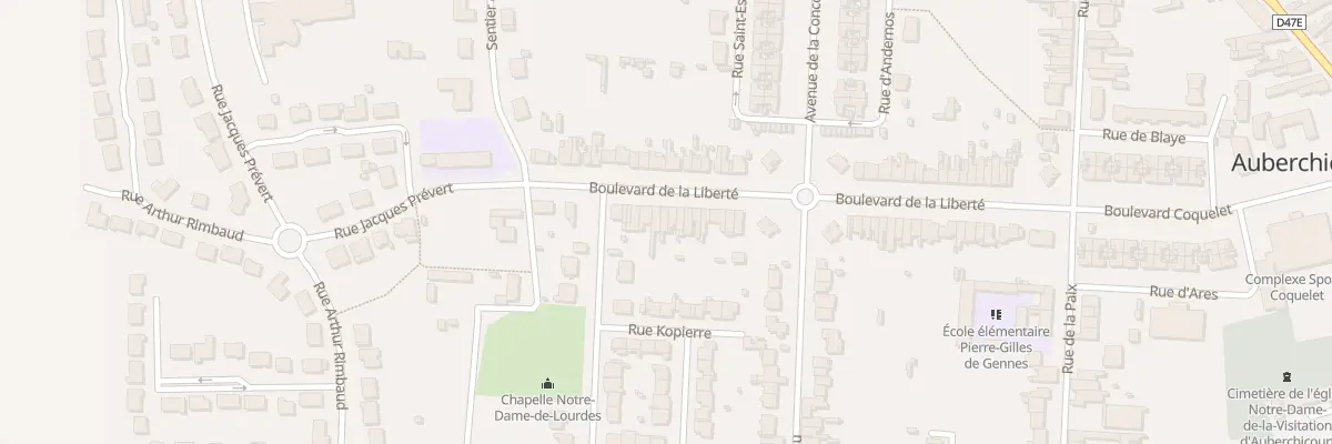 Plan du 55 Bd de la Liberte à Auberchicourt