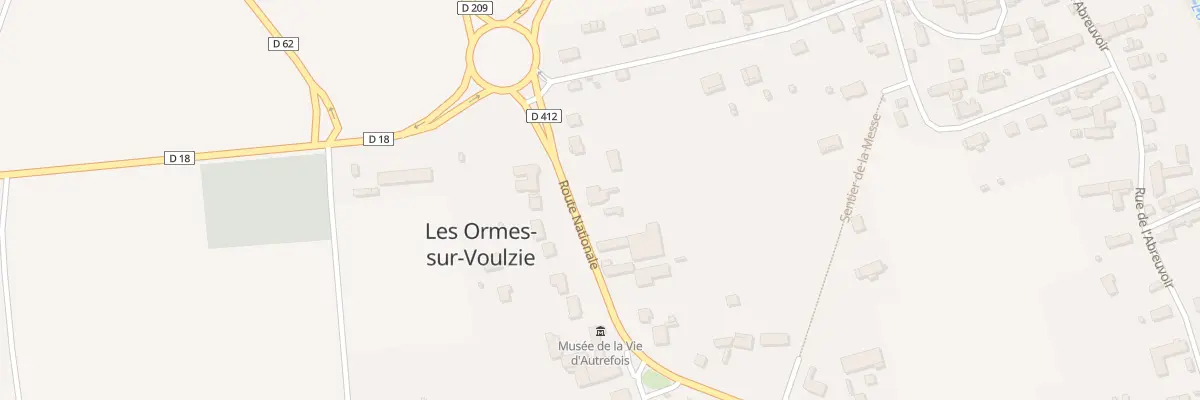 Plan du 7 Rte Nationale aux Ormes-sur-Voulzie