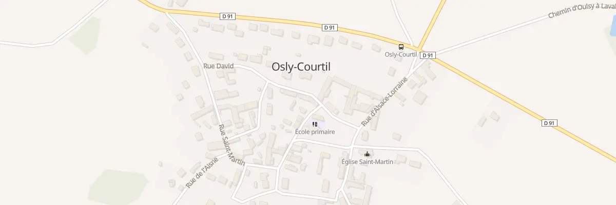 Plan du 2 Rue de la Procession à Osly-Courtil