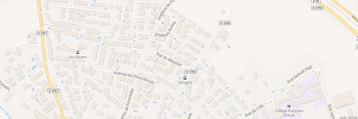 Plan du 6 Rue du Meunier à Vendres