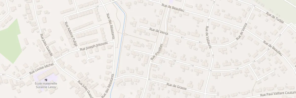 Plan du 9 Rue d’Antibes à Pecquencourt