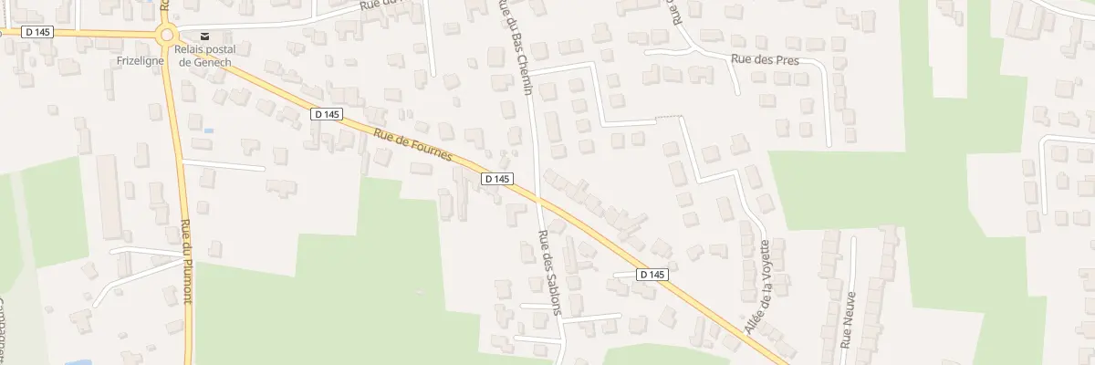 Plan du 323 Rue de Fournes à Genech