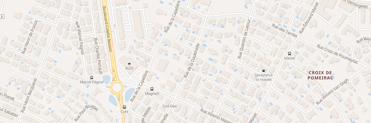 Plan du 75 Rue de la Daubinelle à Béziers