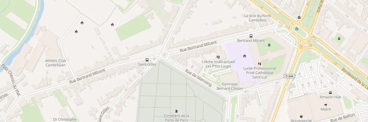 Plan du 253 Rue Bertrand Milcent à Cambrai