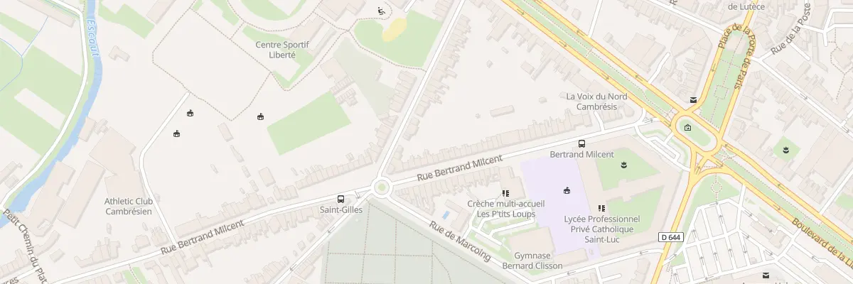 Plan du 238 Rue Bertrand Milcent à Cambrai