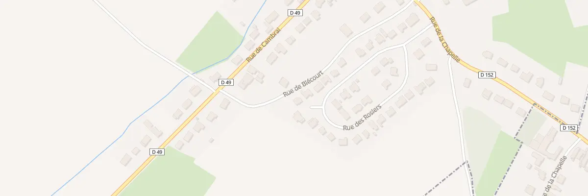 Plan du 12 Rue des Rosiers à Bantigny